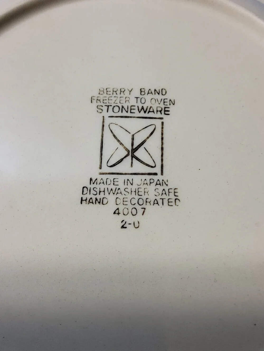 2 Vintage Sears Berry Band 7-3/4